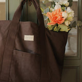 Avery Row Canvas Tote Bag Charcoal 2