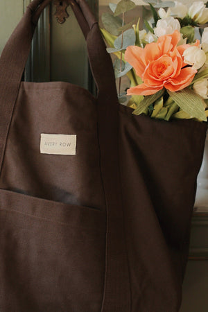 Avery Row Canvas Tote Bag Charcoal 2