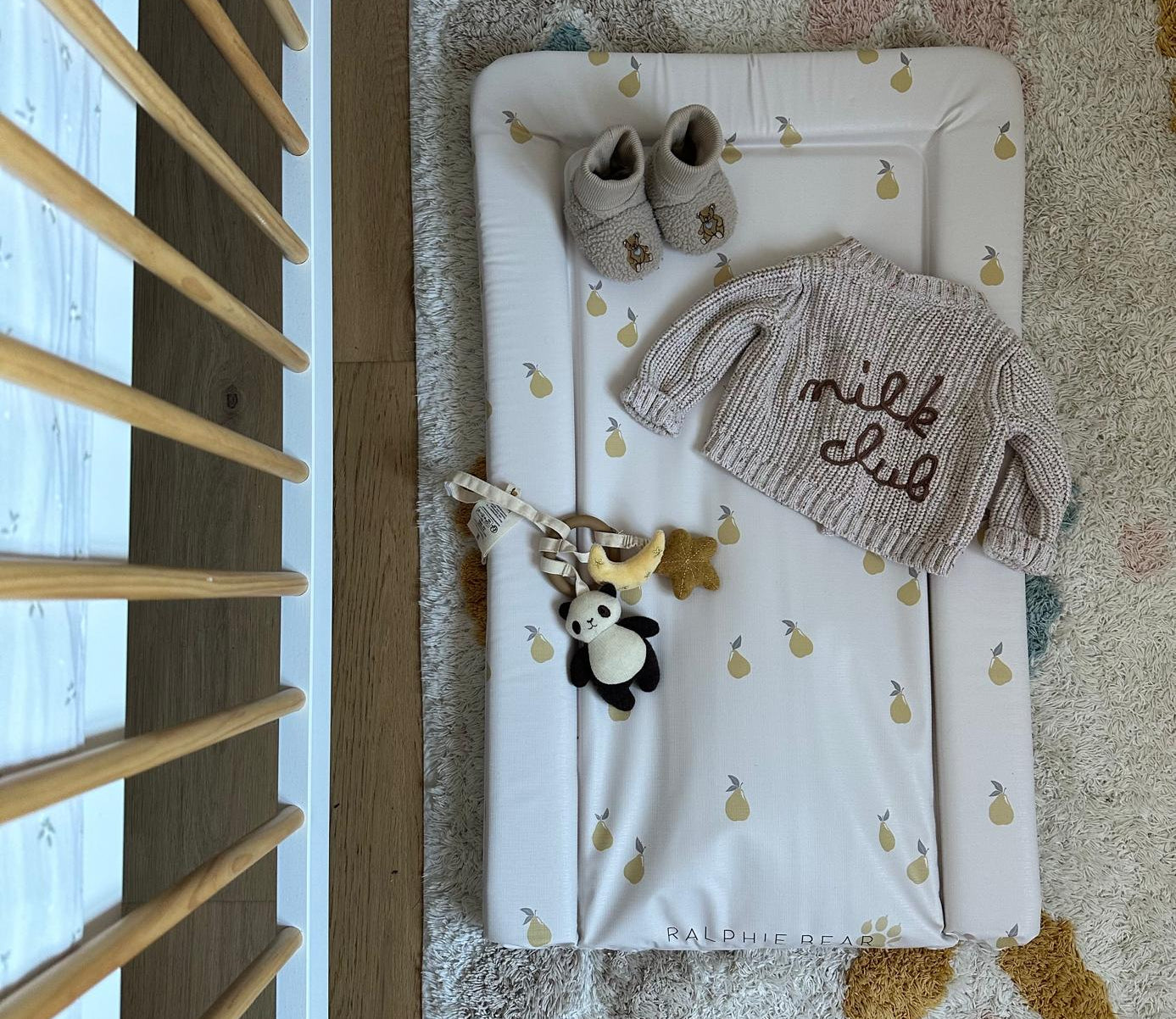 Ralphie Bear Pears Table Changing Mat 4
