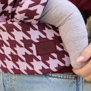 Bizzi Growin Nomad Air Houndstooth Baby Carrier Harlow Sweet Lilac 4
