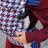 Bizzi Growin Nomad Air Houndstooth Baby Carrier Harlow Lavender Blue 6