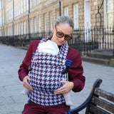 Bizzi Growin Nomad Air Houndstooth Baby Carrier Harlow Lavender Blue 3