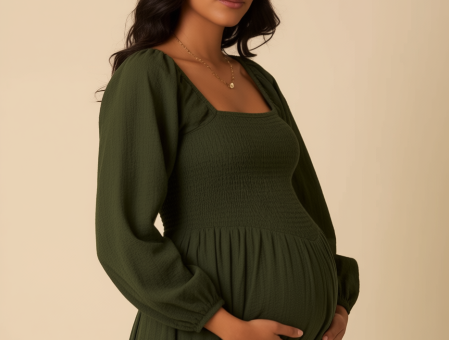 Imogen Midi Dress - maternity