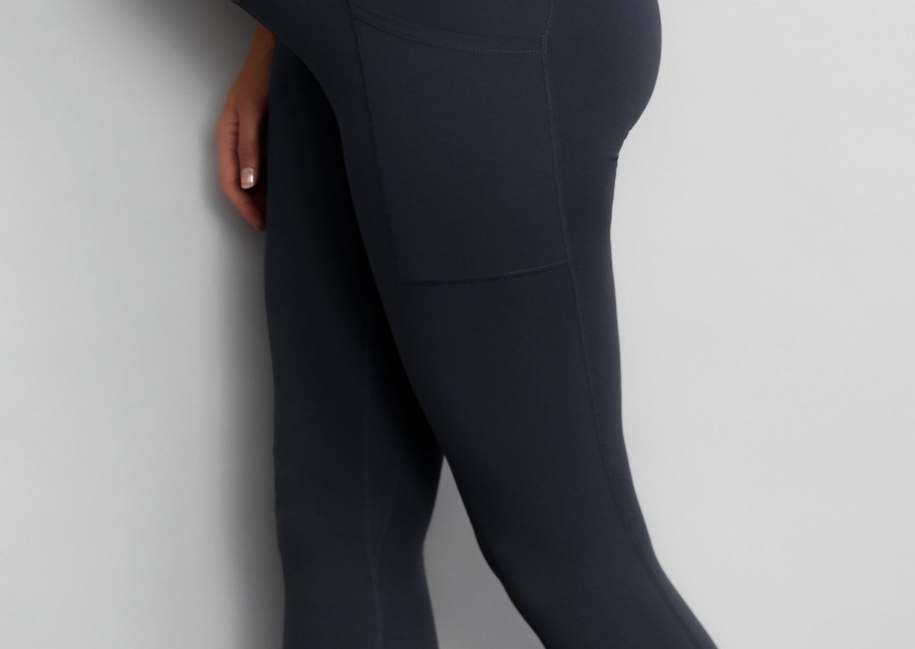 Natal Active Luxe Maternity Postnatal Leggings 7 8 Soft Black 1