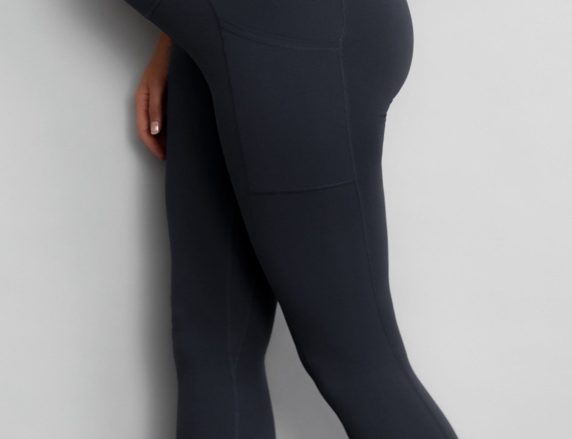 Natal Active Luxe Maternity Postnatal Leggings 7 8 Soft Black 1