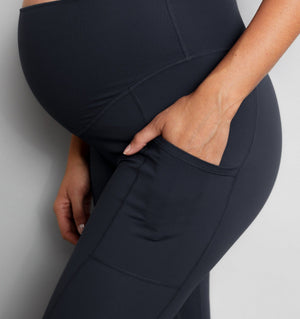 Natal Active Luxe Maternity Postnatal Leggings 7 8 Soft Black 3