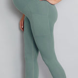 Natal Active Luxe Maternity Postnatal Leggings Full Length Sage 1