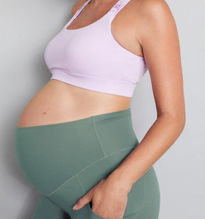 Natal Active Luxe Maternity Postnatal Leggings Full Length Sage 3