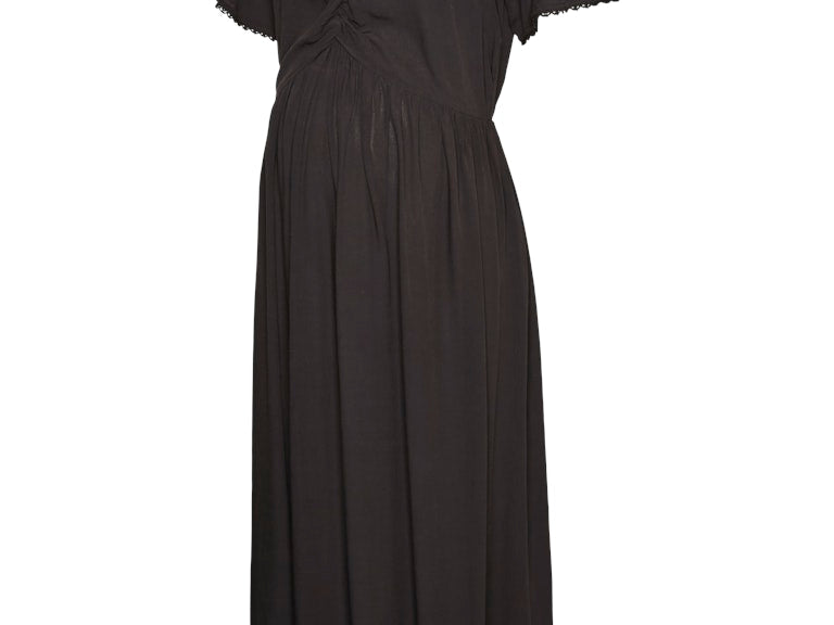 Black dress on a white background