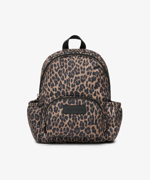 Tiba + Marl Mini Elwood Kids Backpack 20 Brown Tonal Leopard Print 1
