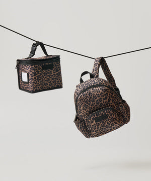 Tiba + Marl Mini Elwood Kids Backpack 20 Brown Tonal Leopard Print 2