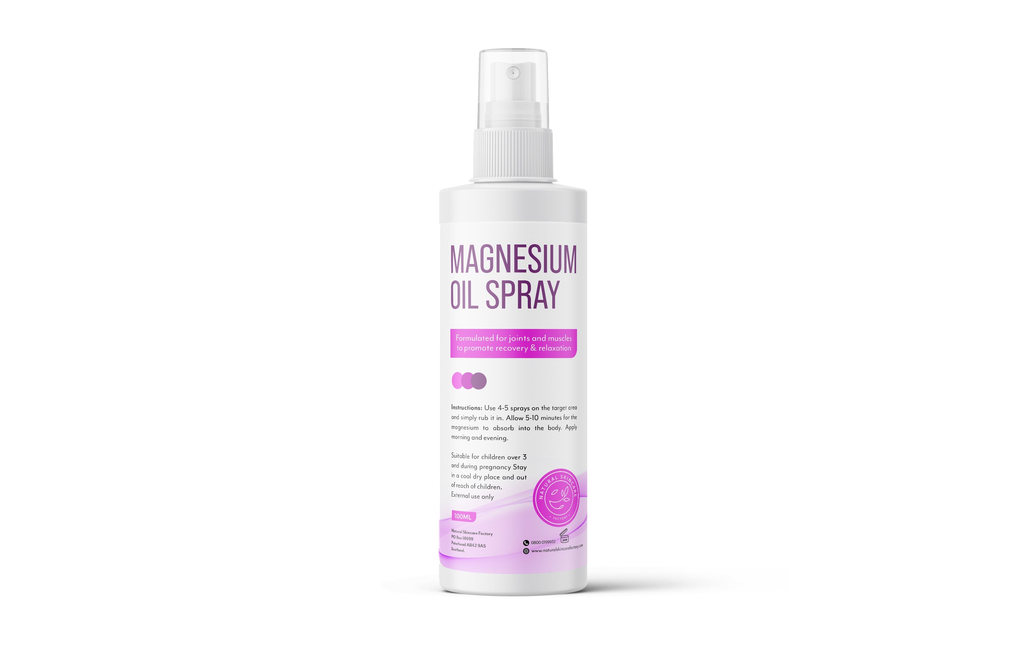 Natural Skincare Factory Magnesium Oil Spray 1