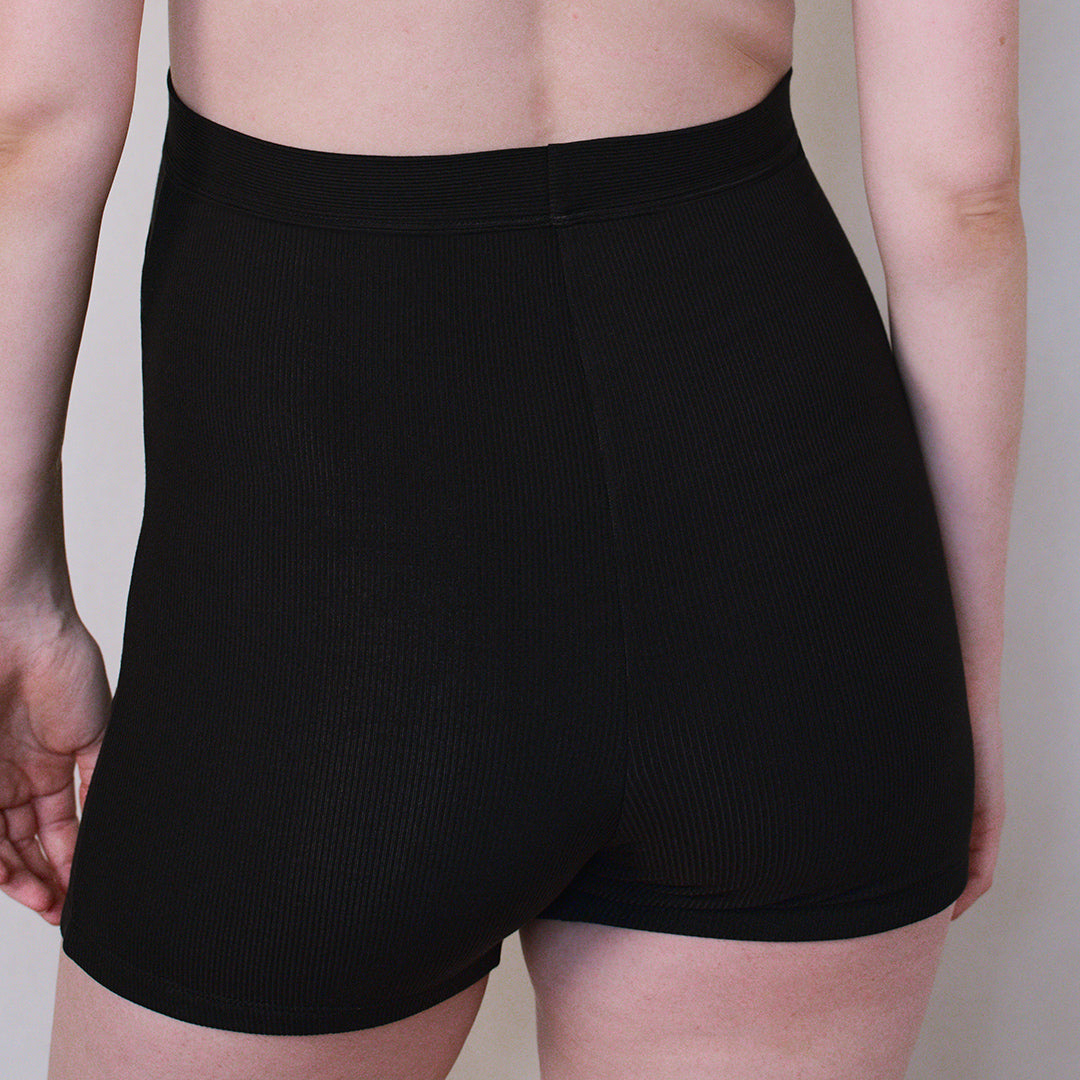Maternity Overbump Shorts in Black