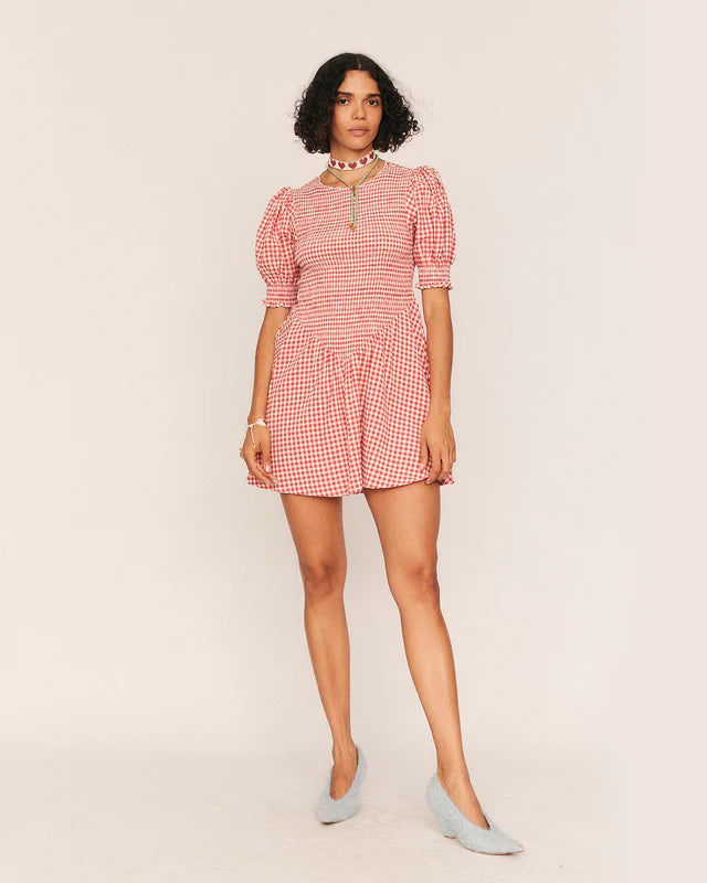 Maude Gingham Mini Dress