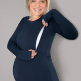 Natal Active Swift Maternity Breastfeeding Run Top Midnight Blue 4