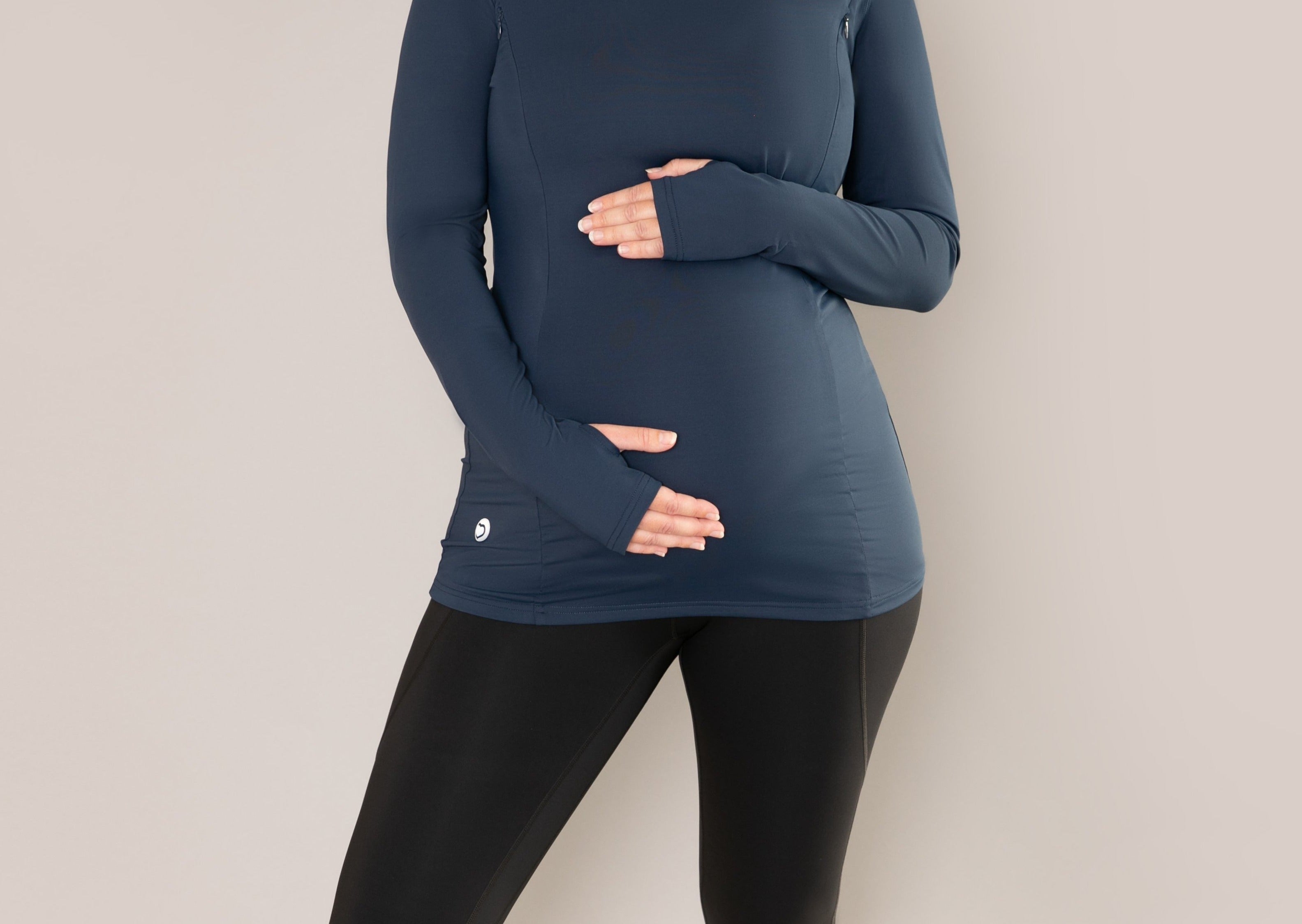 Natal Active Swift Maternity Breastfeeding Run Top Midnight Blue 3