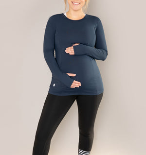 Natal Active Swift Maternity Breastfeeding Run Top Midnight Blue 3