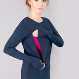 Natal Active Swift Maternity Breastfeeding Run Top Midnight Blue 2