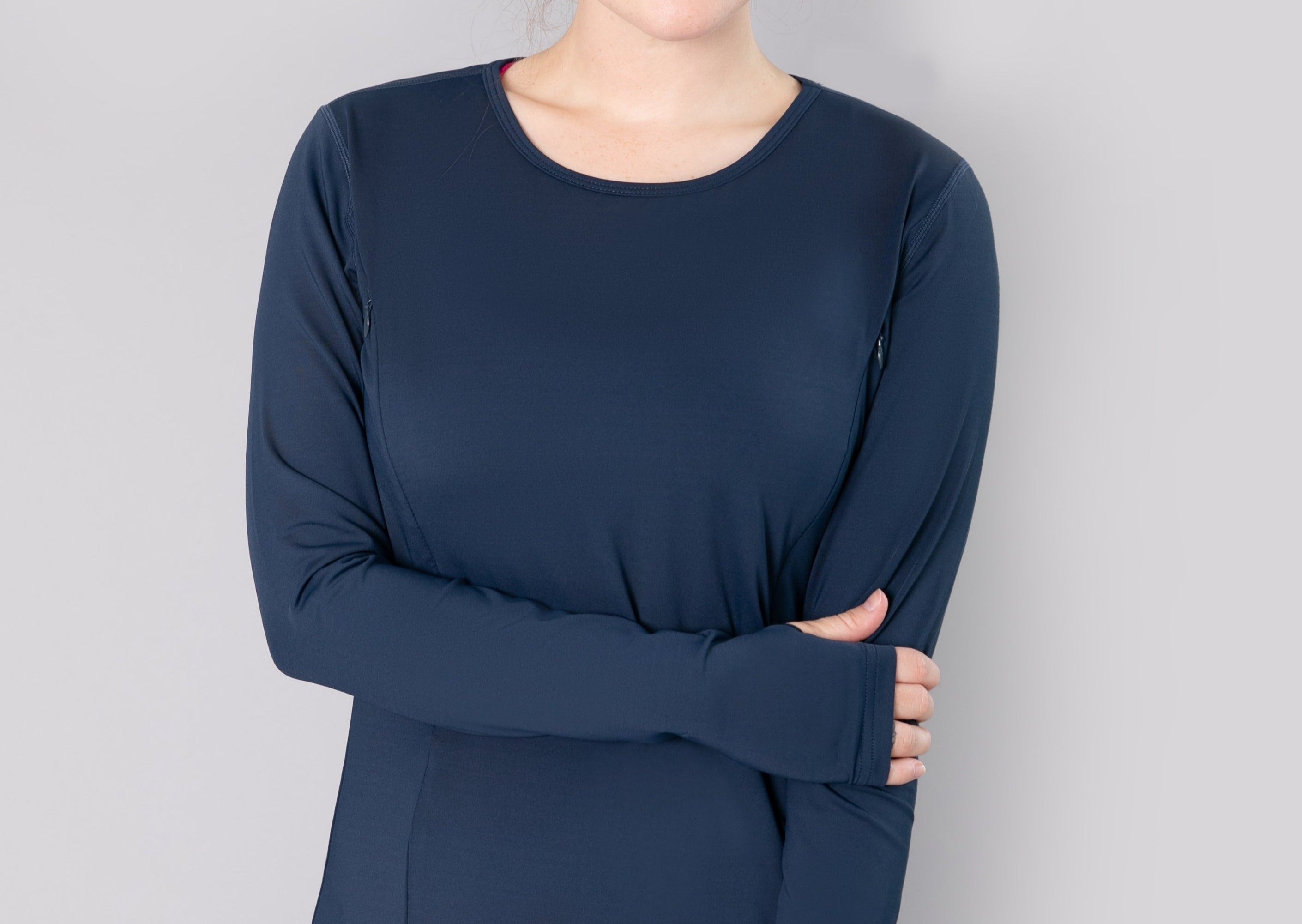 Natal Active Swift Maternity Breastfeeding Run Top Midnight Blue 1