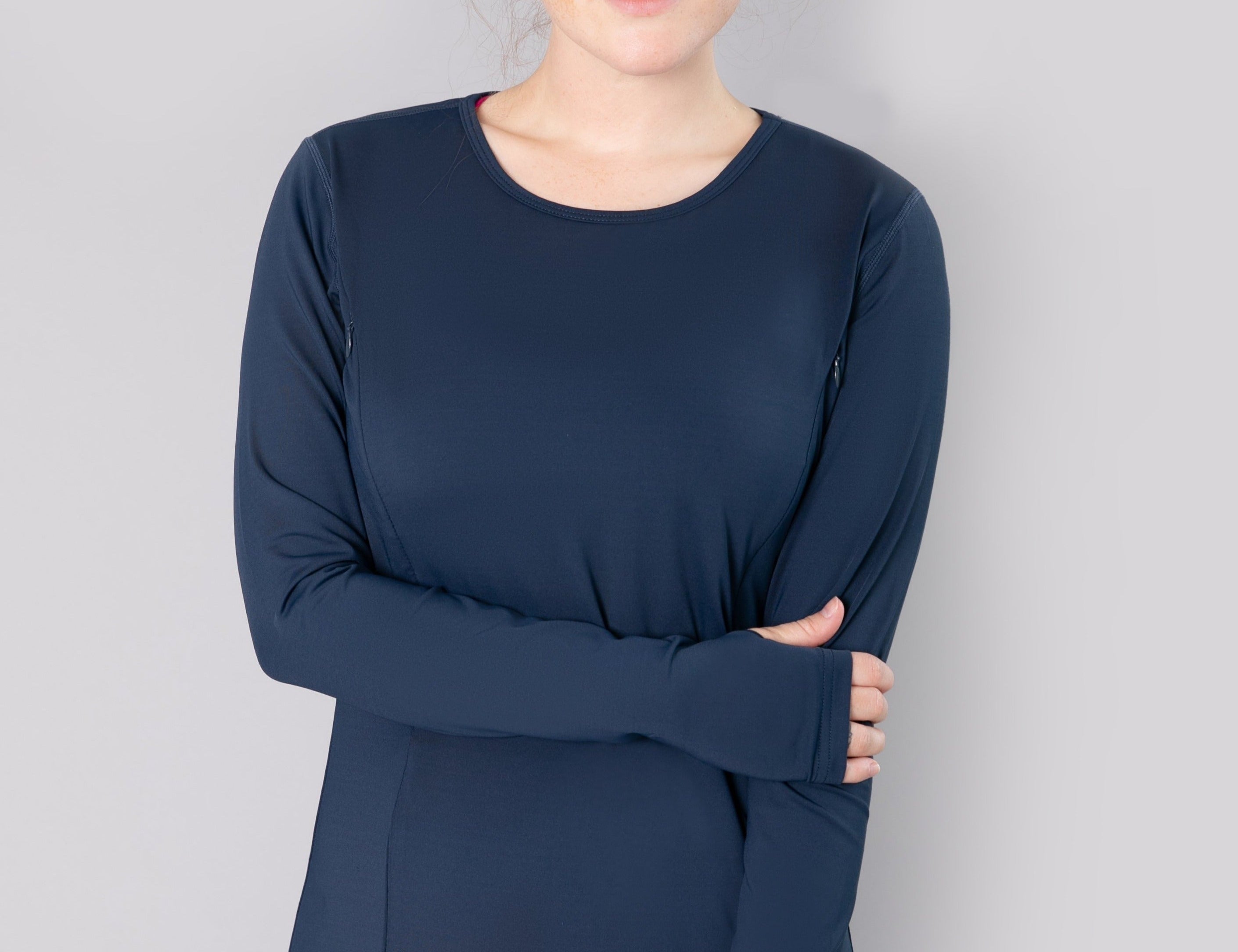 Natal Active Swift Maternity Breastfeeding Run Top Midnight Blue 1