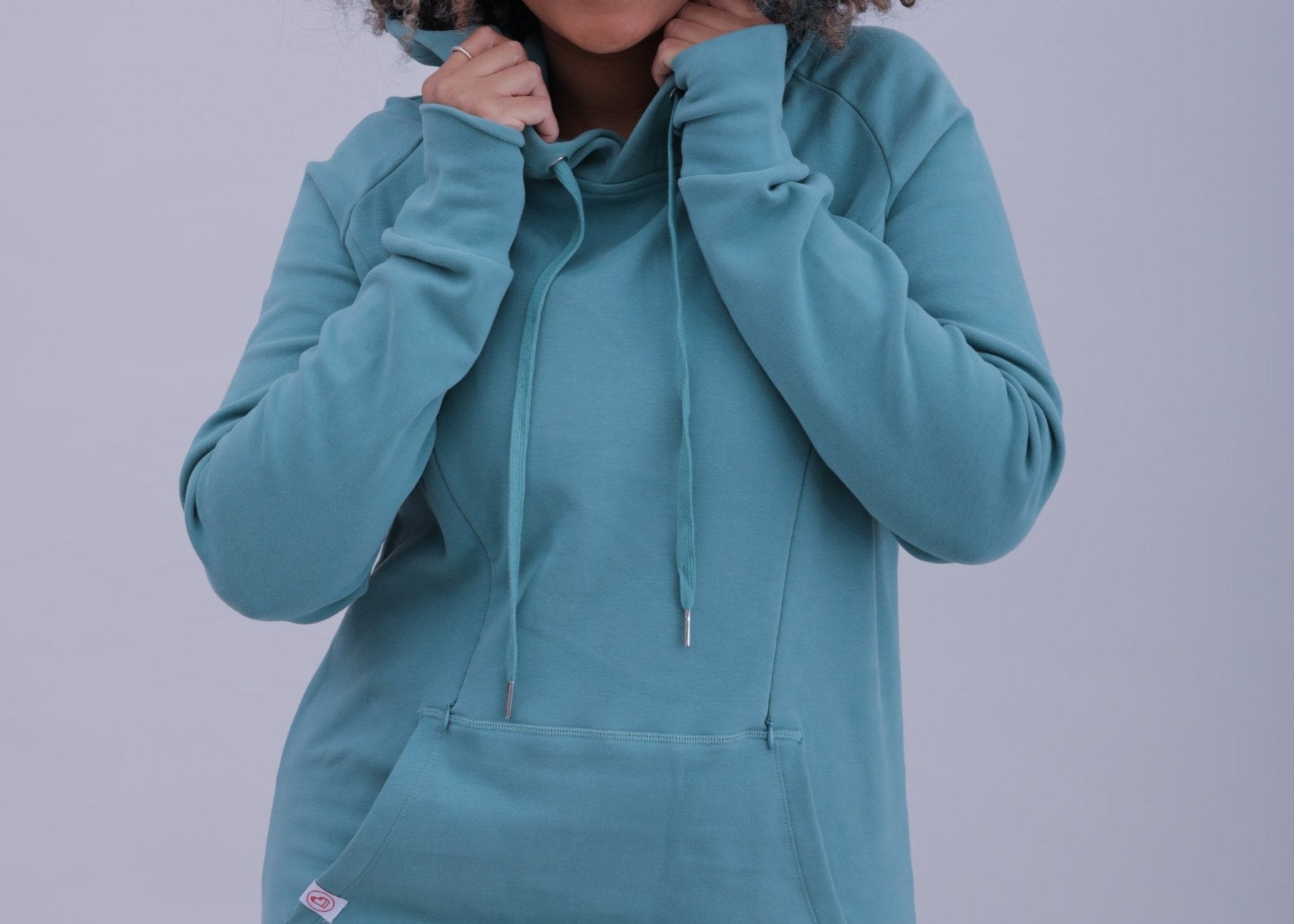 Natal Active Breastfeeding Maternity Hoodie Sage 4