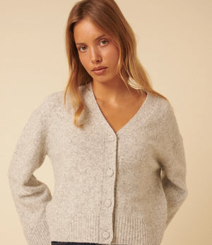 Nobody's Child Light Grey V-Neck Cardigan 5