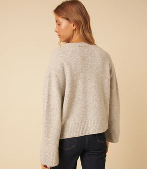 Nobody's Child Light Grey V-Neck Cardigan 4