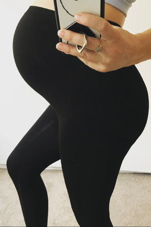 JOURNY Penny Leggings Maternity Postpartum Leggings Bump Supporting Black 13
