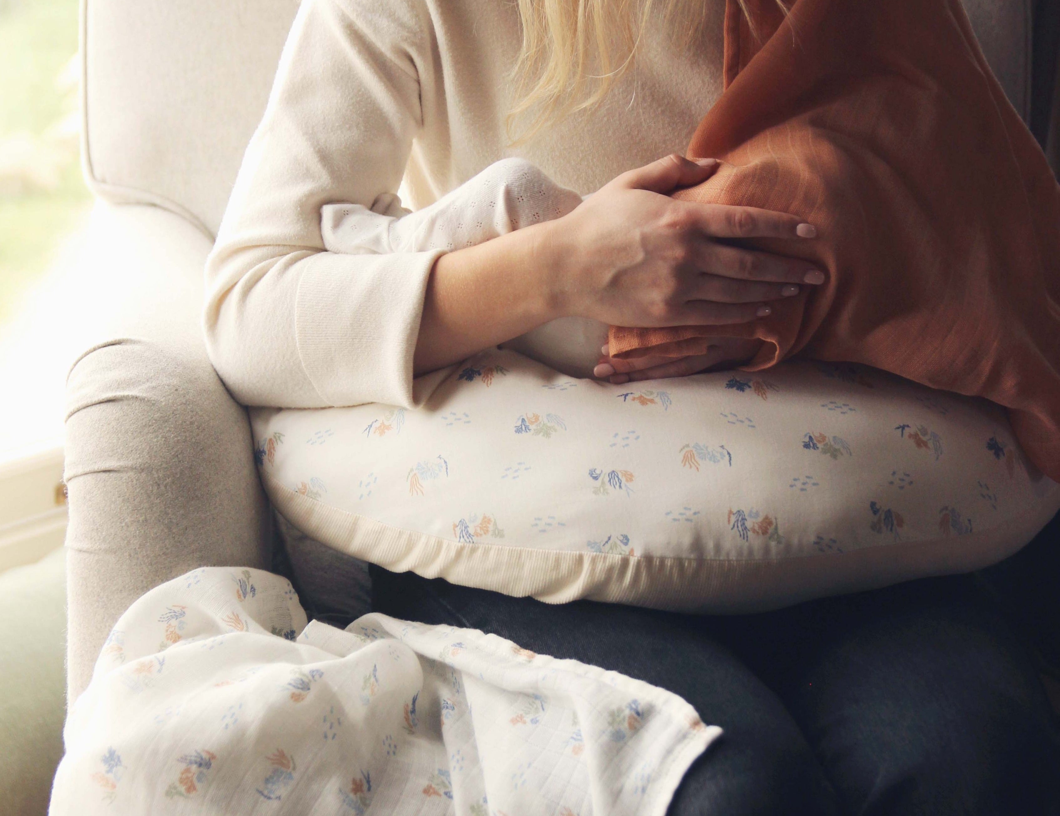 Avery Row Nursing Pillow Coastline 2