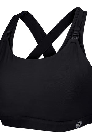 Natal Active Nursing Sports Bra Artemis Jet Black B G Cup 4