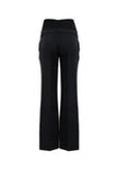 Black wide-leg cropped pants shown on a white background.