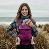 Bizzi Growin Velvet Baby Carrier Berry Kiss 1