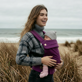 Bizzi Growin Velvet Baby Carrier Berry Kiss 3