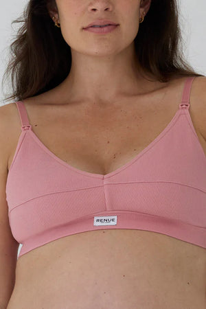 RENUE Maternity Nursing Bra - Dusty Pink 6