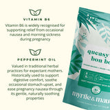 Queasy Bon Bons  - Soft peppermint bon bons for morning sickness relief - ingreediant list