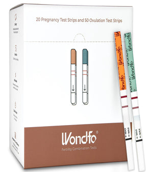 Rapid at home pregnancy test and ovulation strips