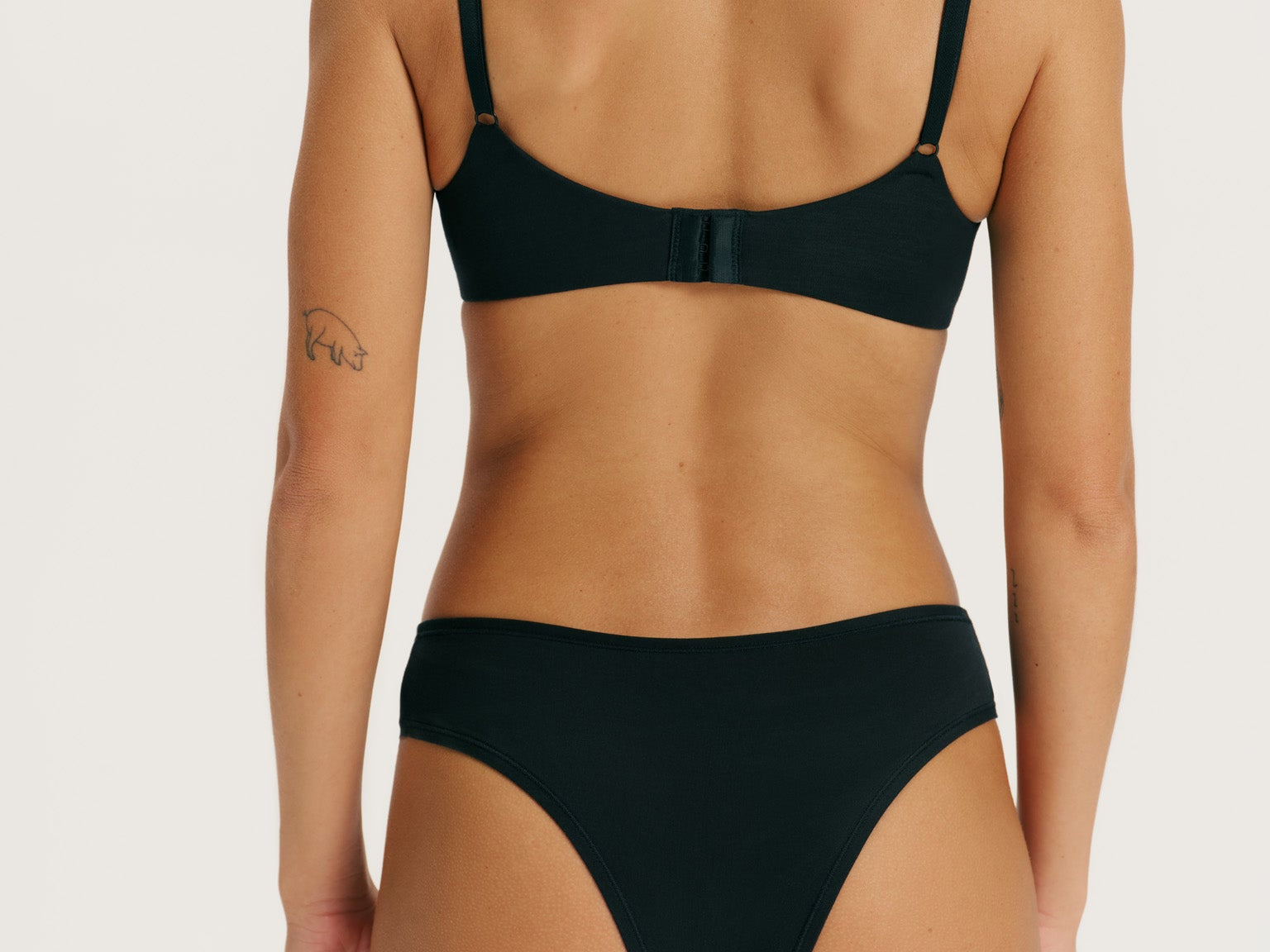 RENUE Everyday Thong Brazilian Brief Black Cloudair 5