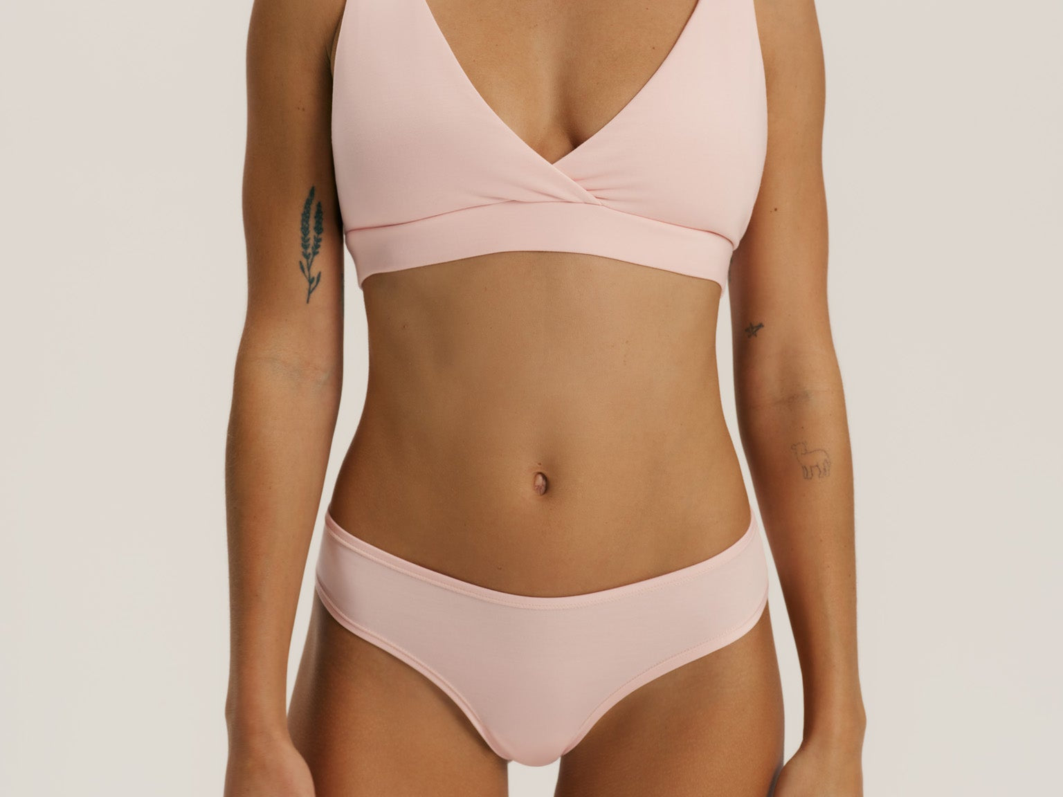 RENUE Everyday Thong Brazilian Brief Soft Pink Cloudair 2