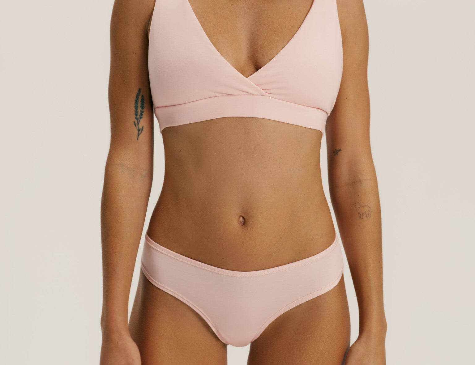 RENUE Everyday Thong Brazilian Brief Soft Pink Cloudair 2