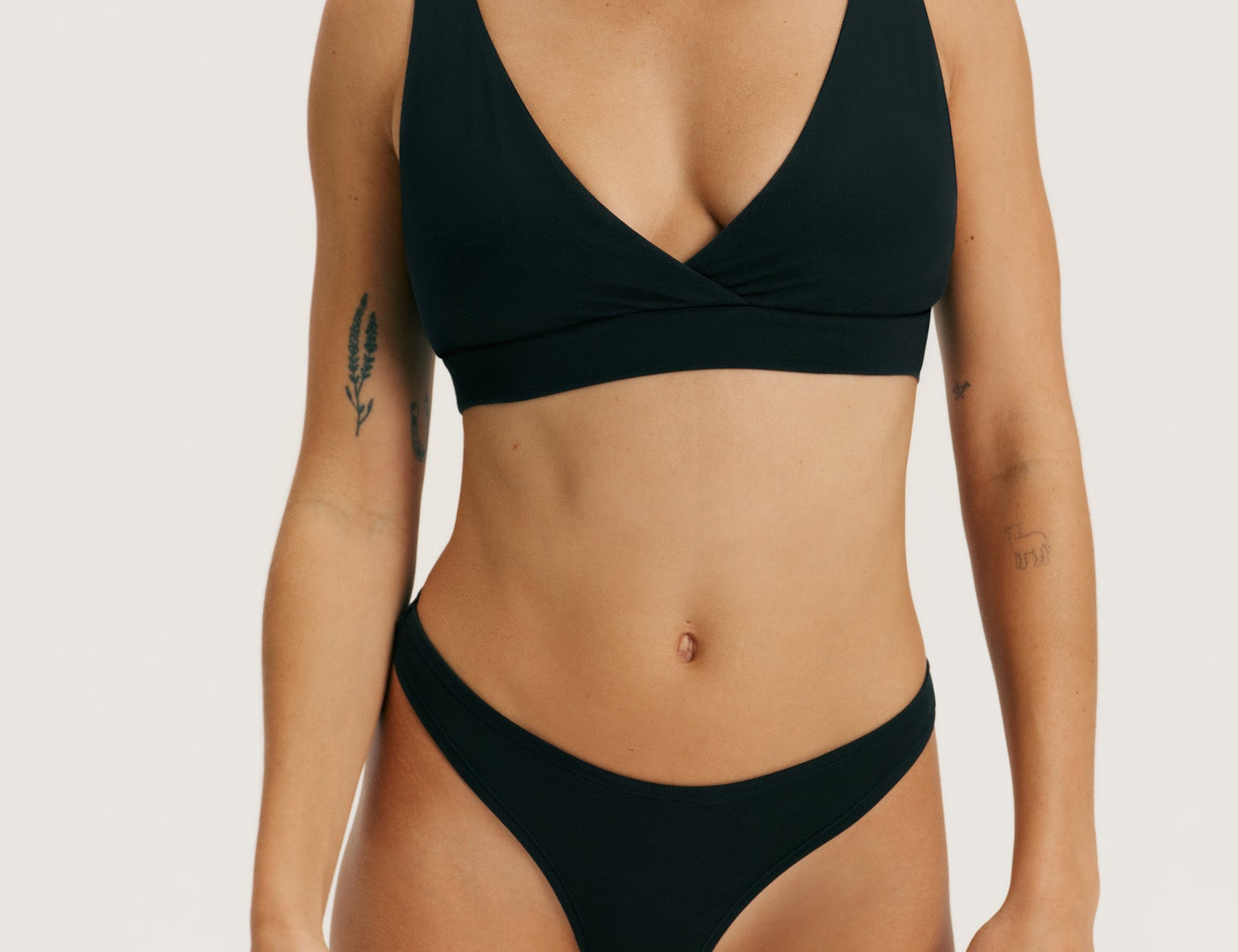 RENUE Everyday Thong Brazilian Brief Black Cloudair 2