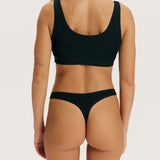 RENUE Everyday Thong Brazilian Brief Black Cloudair 3