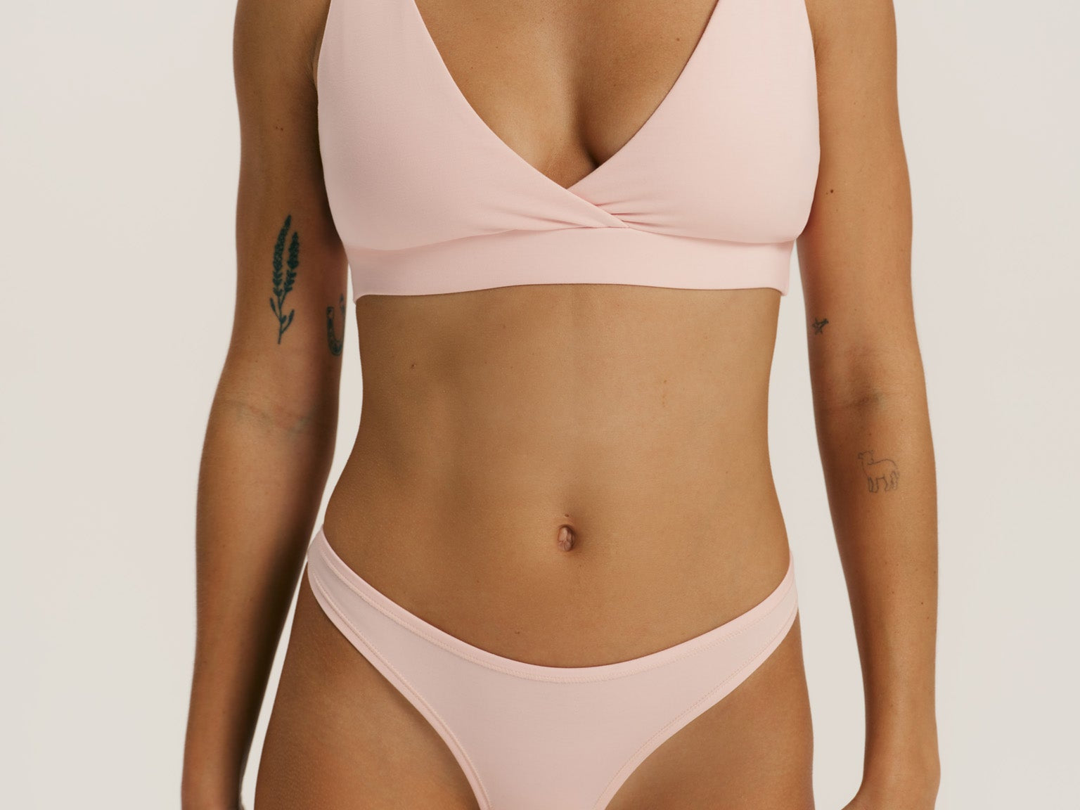 RENUE Everyday Thong Brazilian Brief Soft Pink Cloudair 4