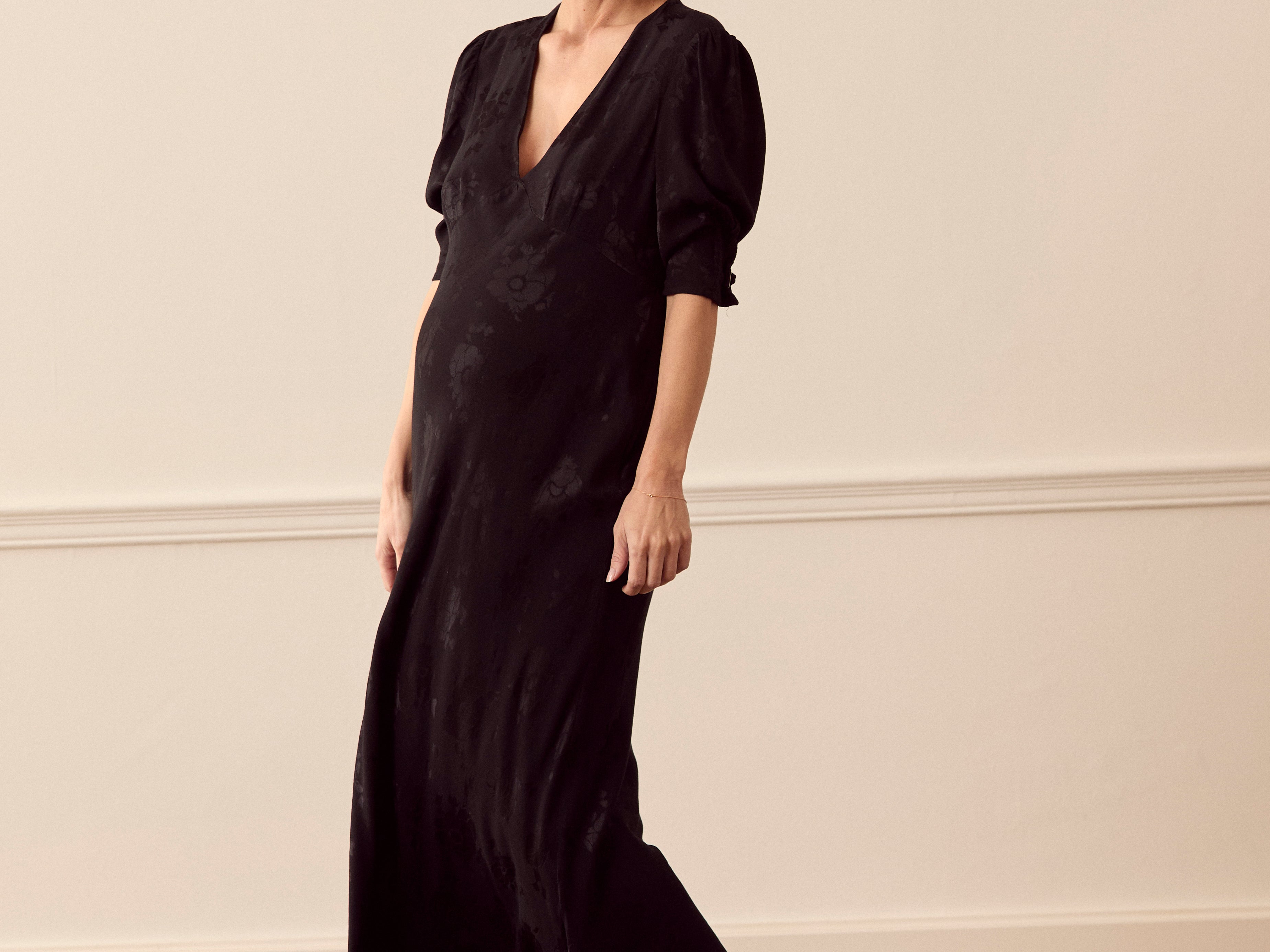Zadie Jacquard Midi Dress - Black For The Creators Zadie Jacquard Midi Dress - Black For The Creators