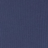 Close-up of blue ribbed fabric texture
