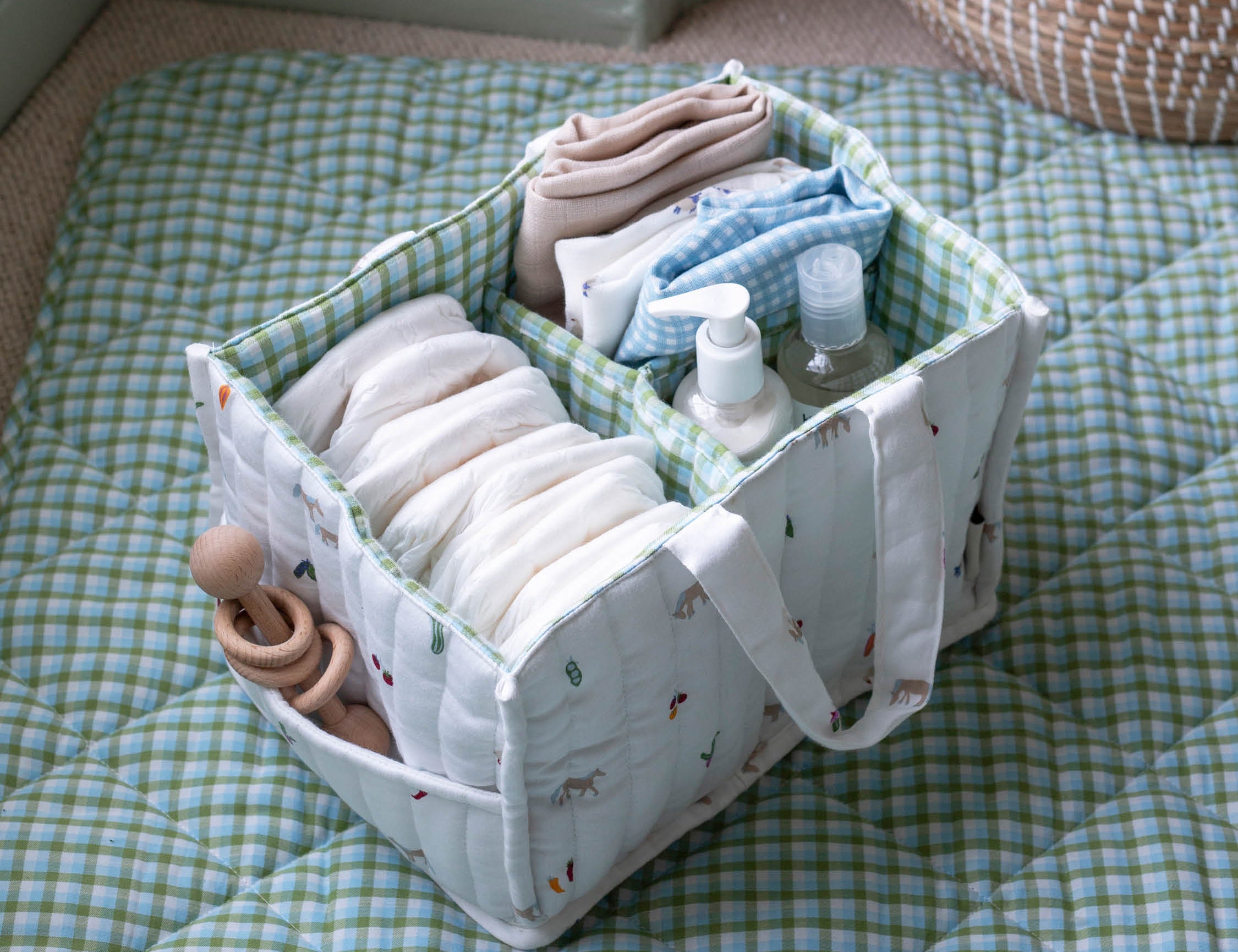 Avery Row Nappy Caddy Little Farm 2