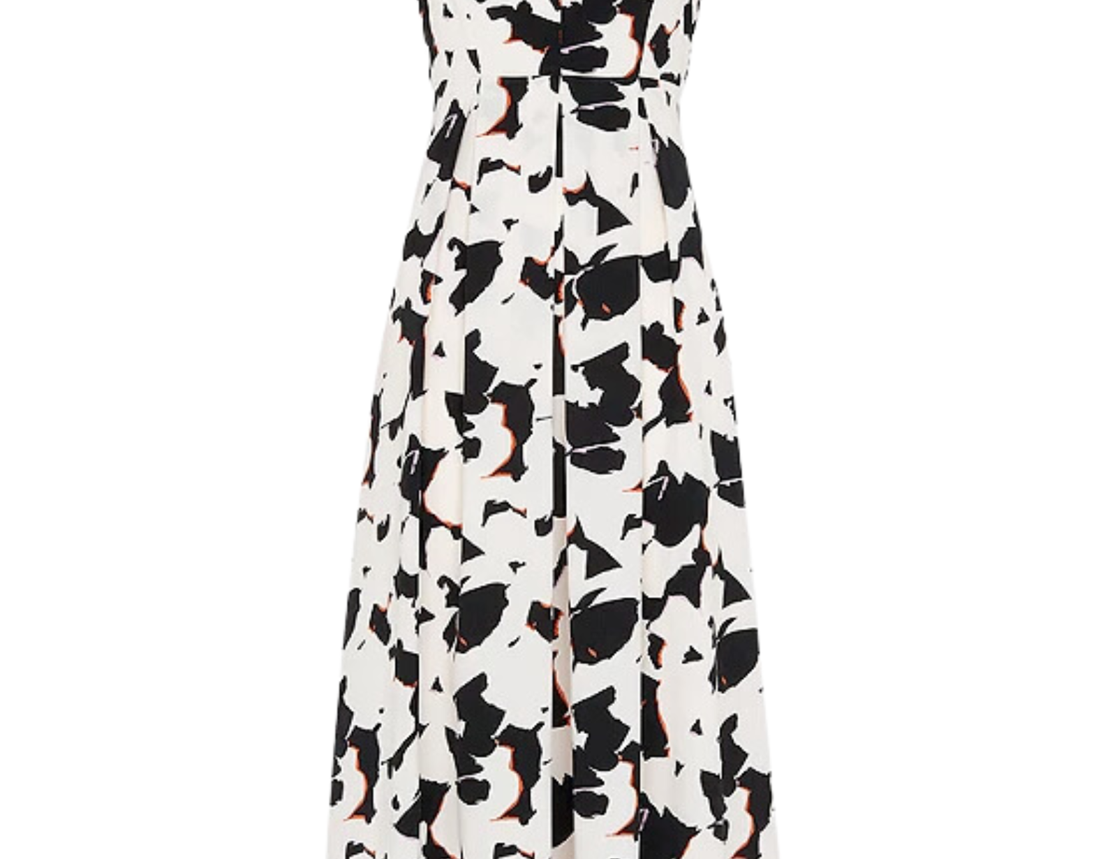 Silhouette Floral V Neck Dress