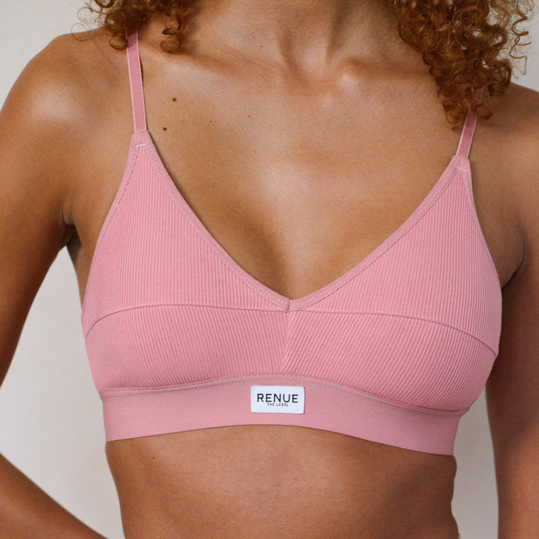 Soft Cup Bralette in Dusty Pink