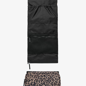 Tiba + Marl T+M Travel Roll Up Hanging Organiser Leopard Print 3