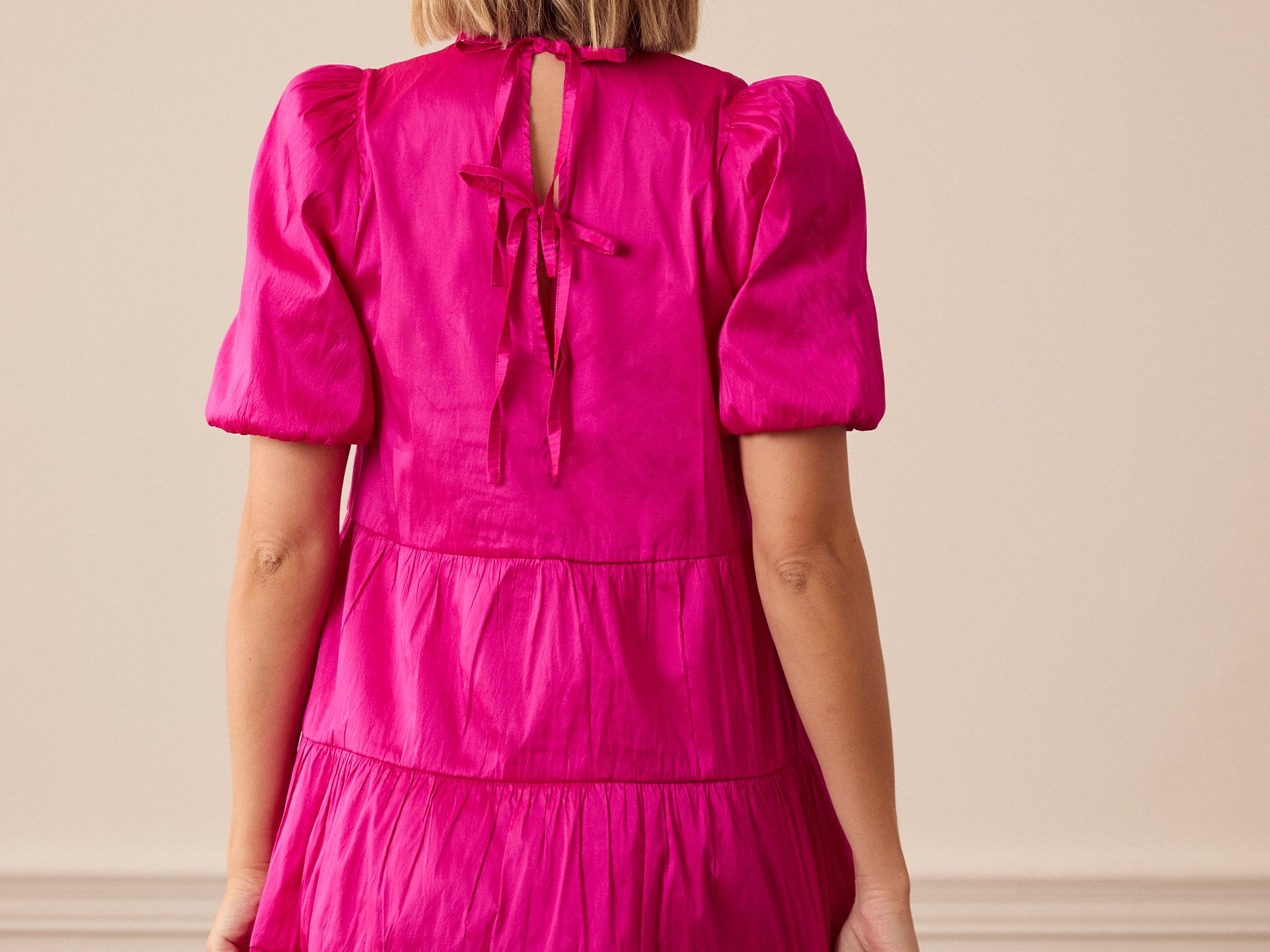 Whistles Aubrey Tiered Dress Pink – For The Creators Whistles Aubrey Tiered Dress Pink – For The Creators