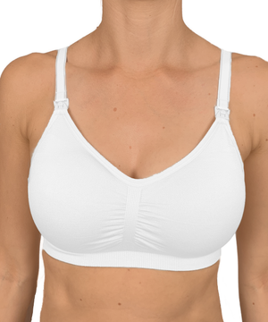 White bra on a white background